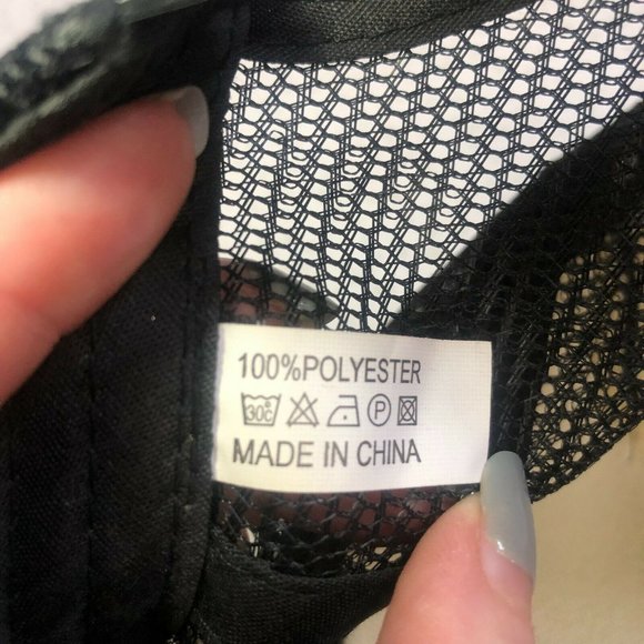 EUC Black "I heart Bahamas" Souvenir Tourist Mesh Snapback Trucker Hat Ball Cap - Picture 4 of 5